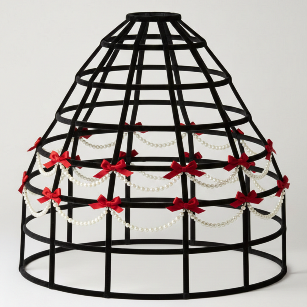 Licorice Black Custom-Adult Prissy Sissy Hoop Skirt Victorian Bustle Cage Crinoline by Bens