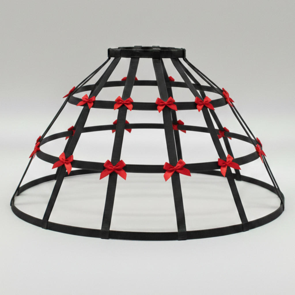 Licorice Black Custom-Adult Prissy Sissy Hoop Skirt Victorian Bustle Cage Crinoline by Bens