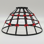 Licorice Black Custom-Adult Prissy Sissy Hoop Skirt Victorian Bustle Cage Crinoline by Bens