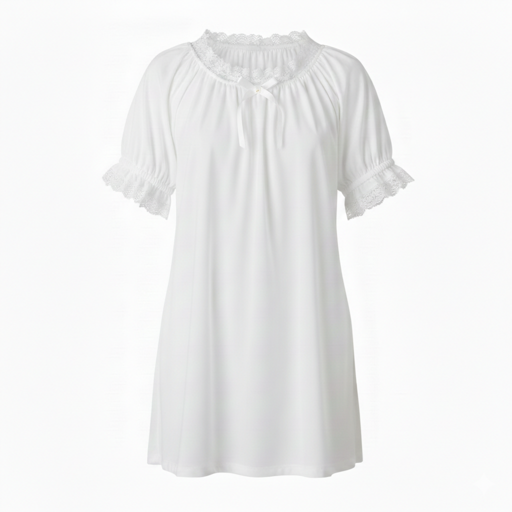 Carrie Custom Fit White Adult Sissy Vintage Chemise Nightie Dress by Ben's