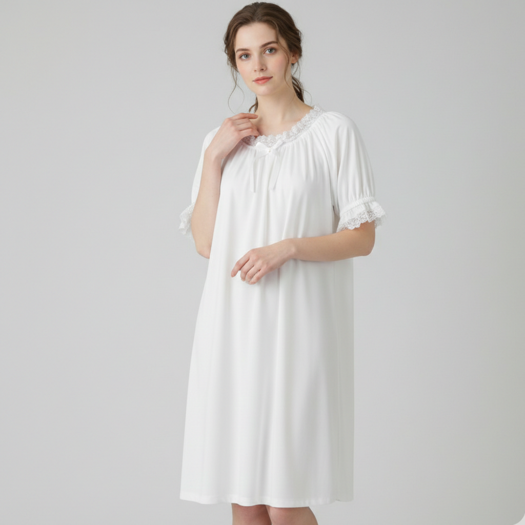 Carrie Custom Fit White Adult Sissy Vintage Chemise Nightie Dress by Ben's