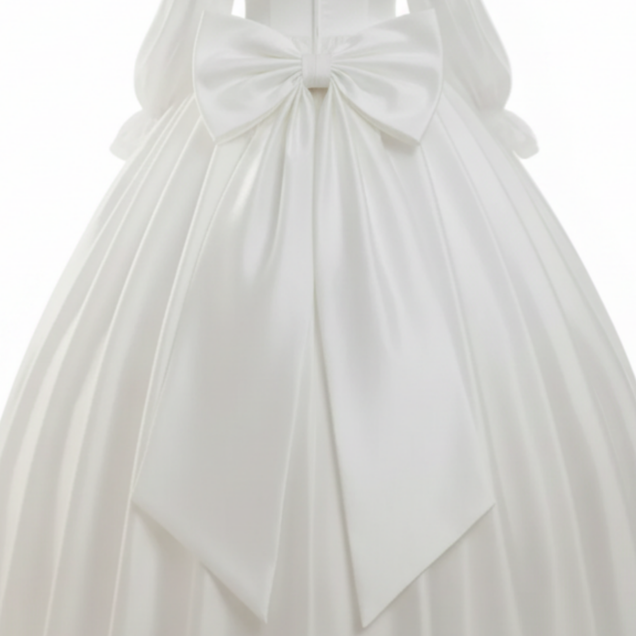 Claudelle Custom Fit White Satin Adult Sissy Wedding Ballgown by Ben’s