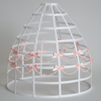 Frosty White Custom-Adult Prissy Sissy Hoop Skirt Victorian Bustle Cage Crinoline by Bens