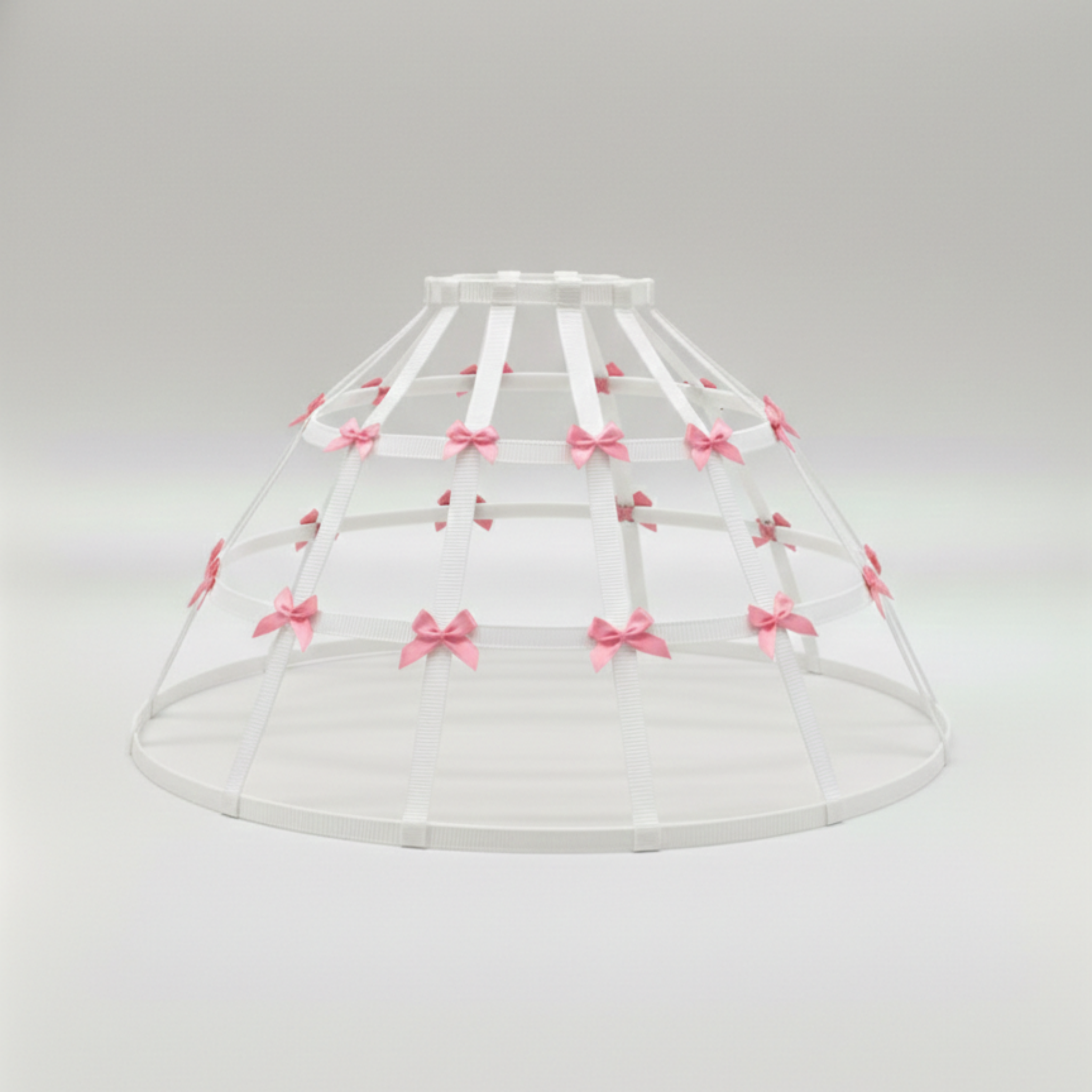 Frosty White Custom-Adult Prissy Sissy Hoop Skirt Victorian Bustle Cage Crinoline by Bens