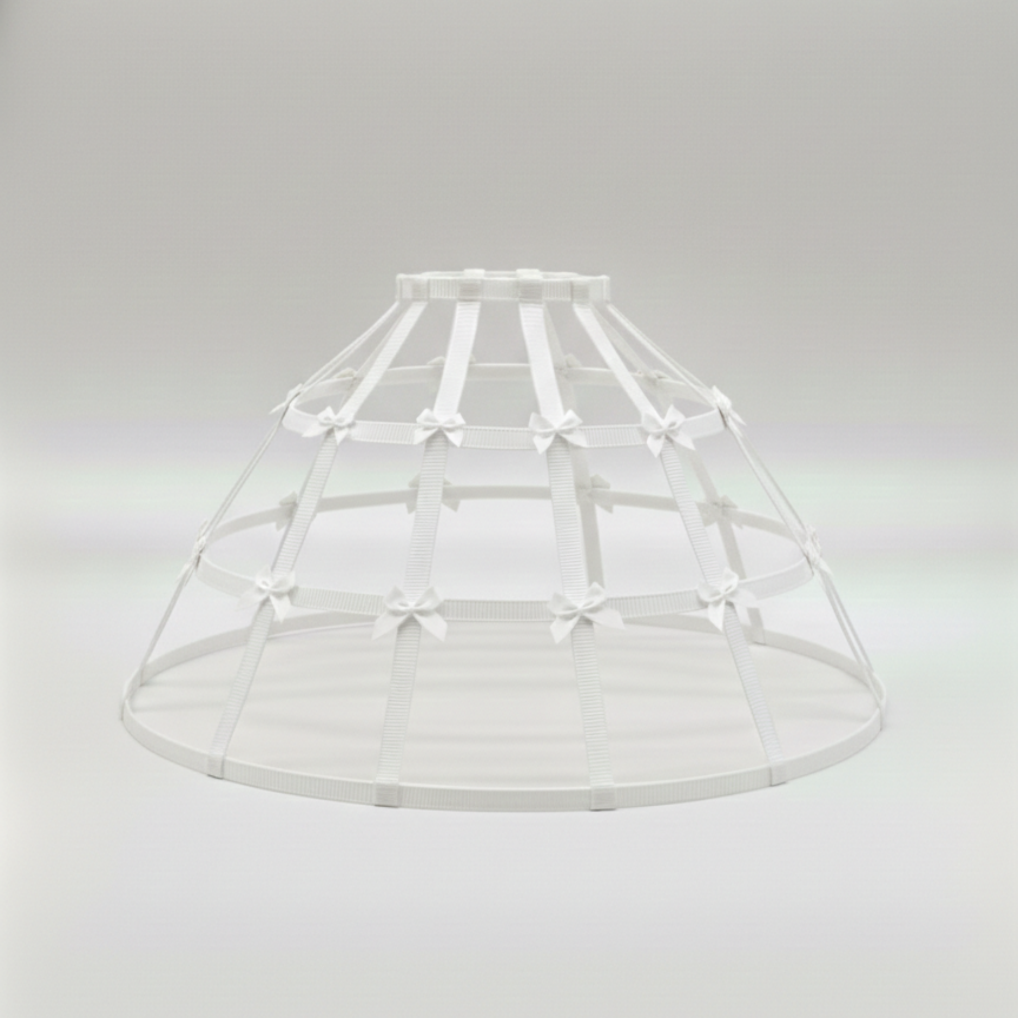 Frosty White Custom-Adult Prissy Sissy Hoop Skirt Victorian Bustle Cage Crinoline by Bens