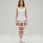 Frosty White Custom-Adult Prissy Sissy Hoop Skirt Victorian Bustle Cage Crinoline by Bens