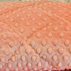 Peach Minky Dots Snuggle Blanket