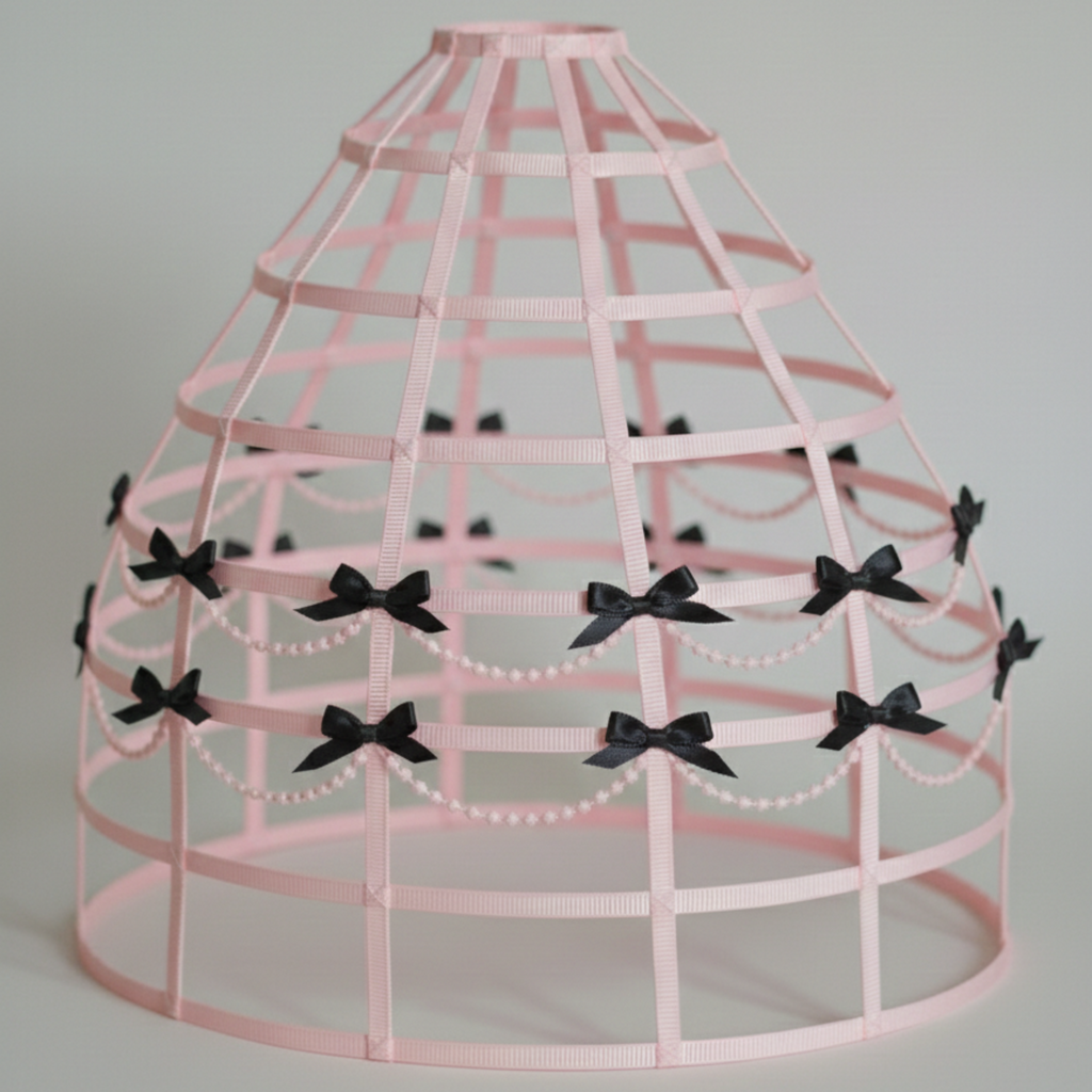 Princess Pink Custom-Adult Prissy Sissy Hoop Skirt Victorian Bustle Cage Crinoline by Bens