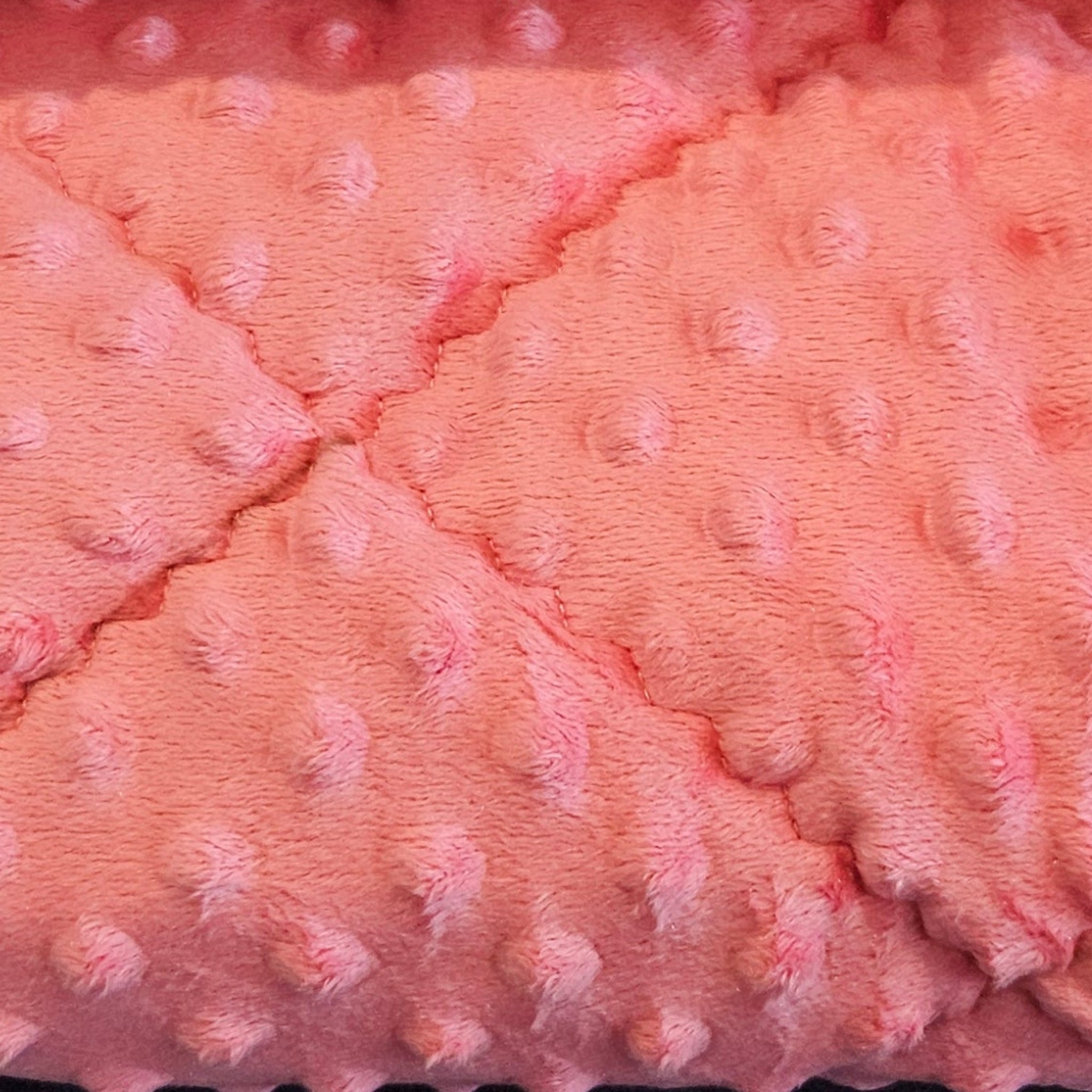 Pink Minky Dots Snuggle Blanket