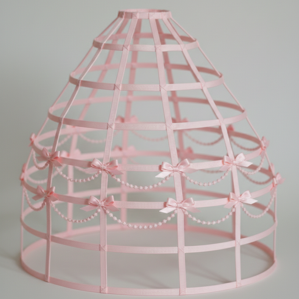 Princess Pink Custom-Adult Prissy Sissy Hoop Skirt Victorian Bustle Cage Crinoline by Bens