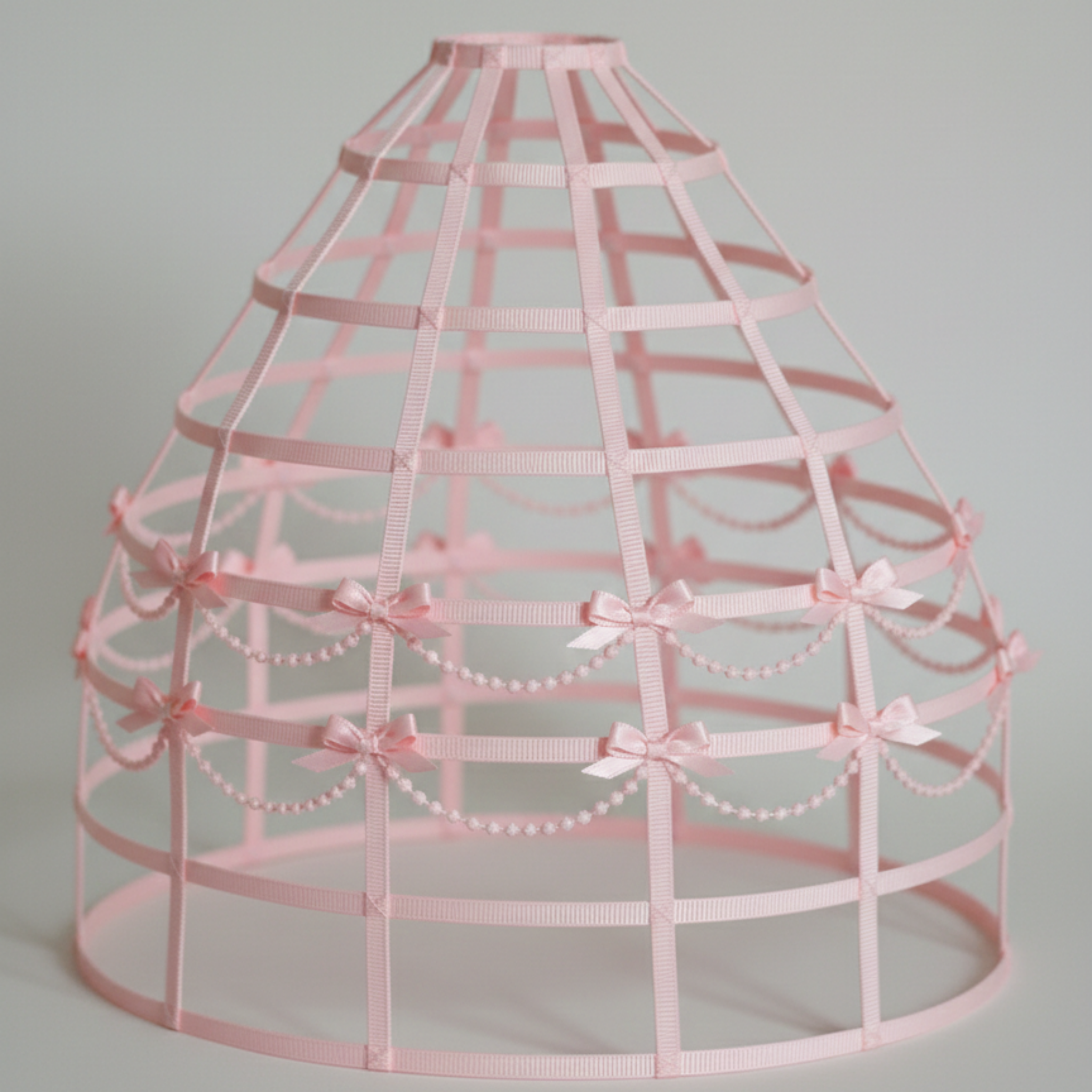 Princess Pink Custom-Adult Prissy Sissy Hoop Skirt Victorian Bustle Cage Crinoline by Bens