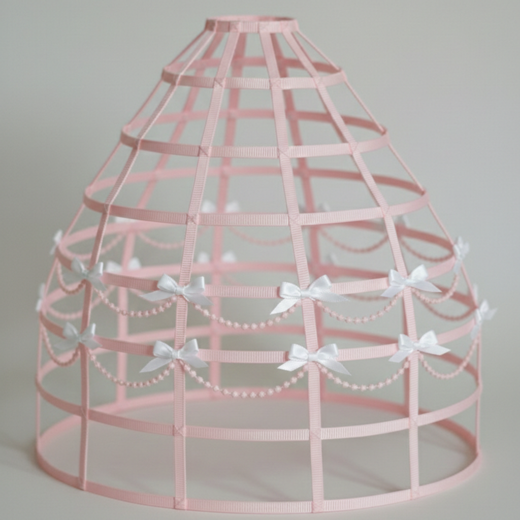 Princess Pink Custom-Adult Prissy Sissy Hoop Skirt Victorian Bustle Cage Crinoline by Bens