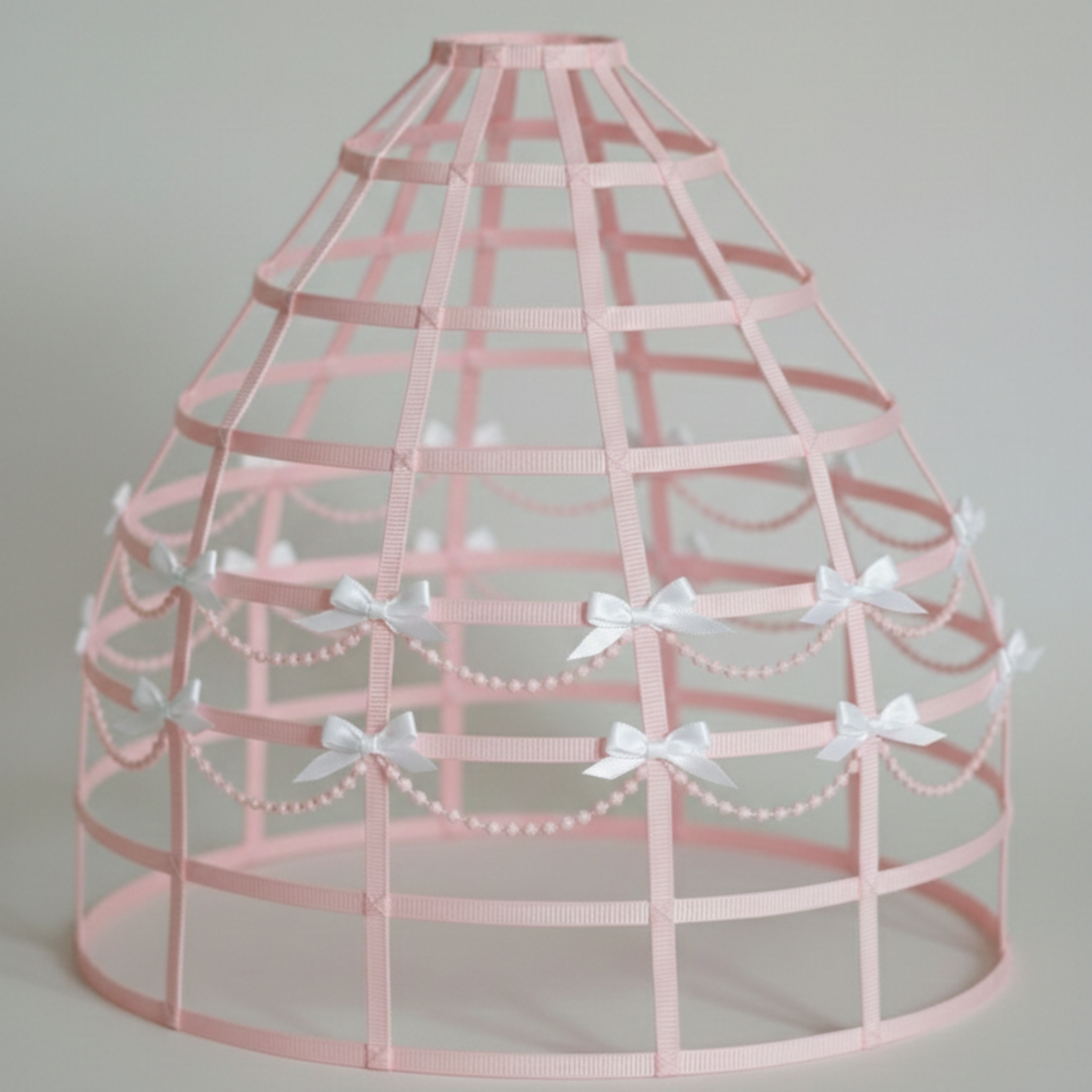 Princess Pink Custom-Adult Prissy Sissy Hoop Skirt Victorian Bustle Cage Crinoline by Bens