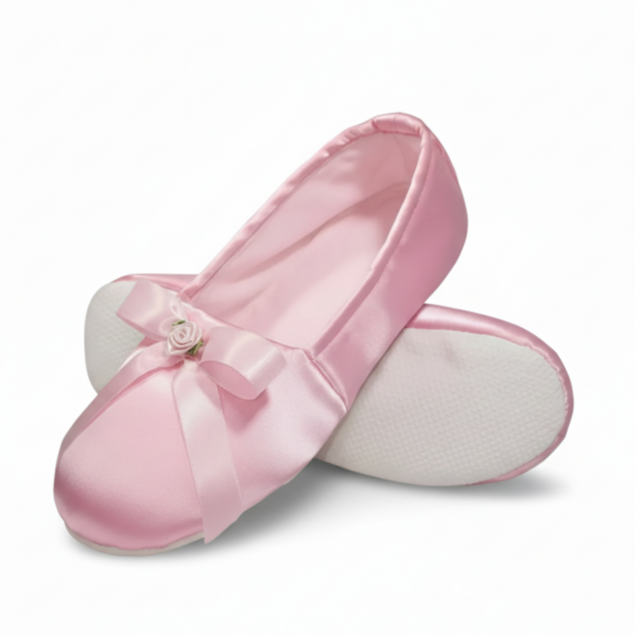 Made to Fit You Pink Satin Adult Sissy Baby Luxury Lolita Slippers by Ben’s