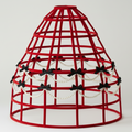 Cherry Red Custom-Adult Prissy Sissy Hoop Skirt Victorian Bustle Cage Crinoline by Bens