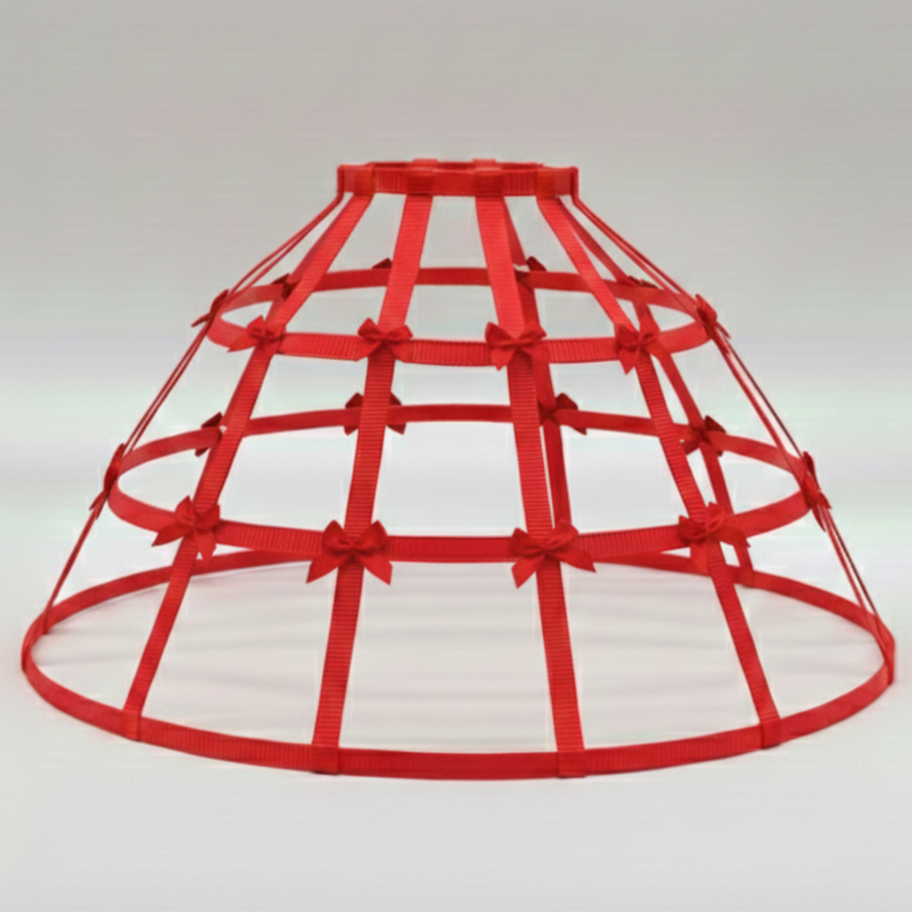 Cherry Red Custom-Adult Prissy Sissy Hoop Skirt Victorian Bustle Cage Crinoline by Bens