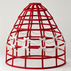 Cherry Red Custom-Adult Prissy Sissy Hoop Skirt Victorian Bustle Cage Crinoline by Bens