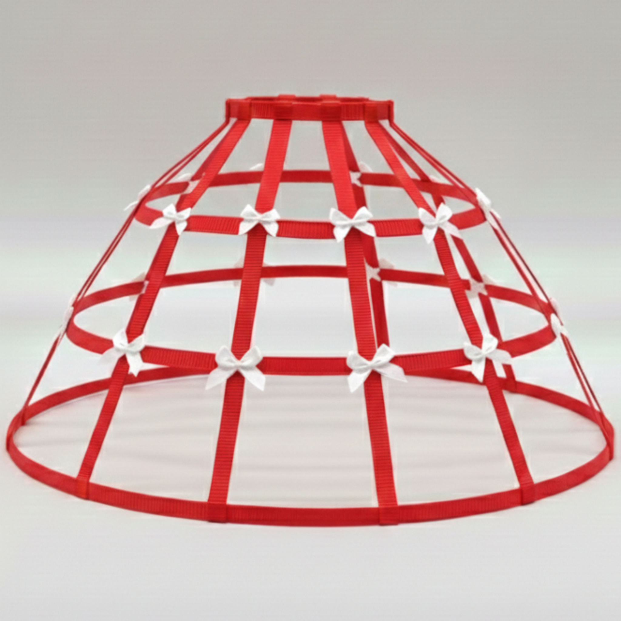 Cherry Red Custom-Adult Prissy Sissy Hoop Skirt Victorian Bustle Cage Crinoline by Bens