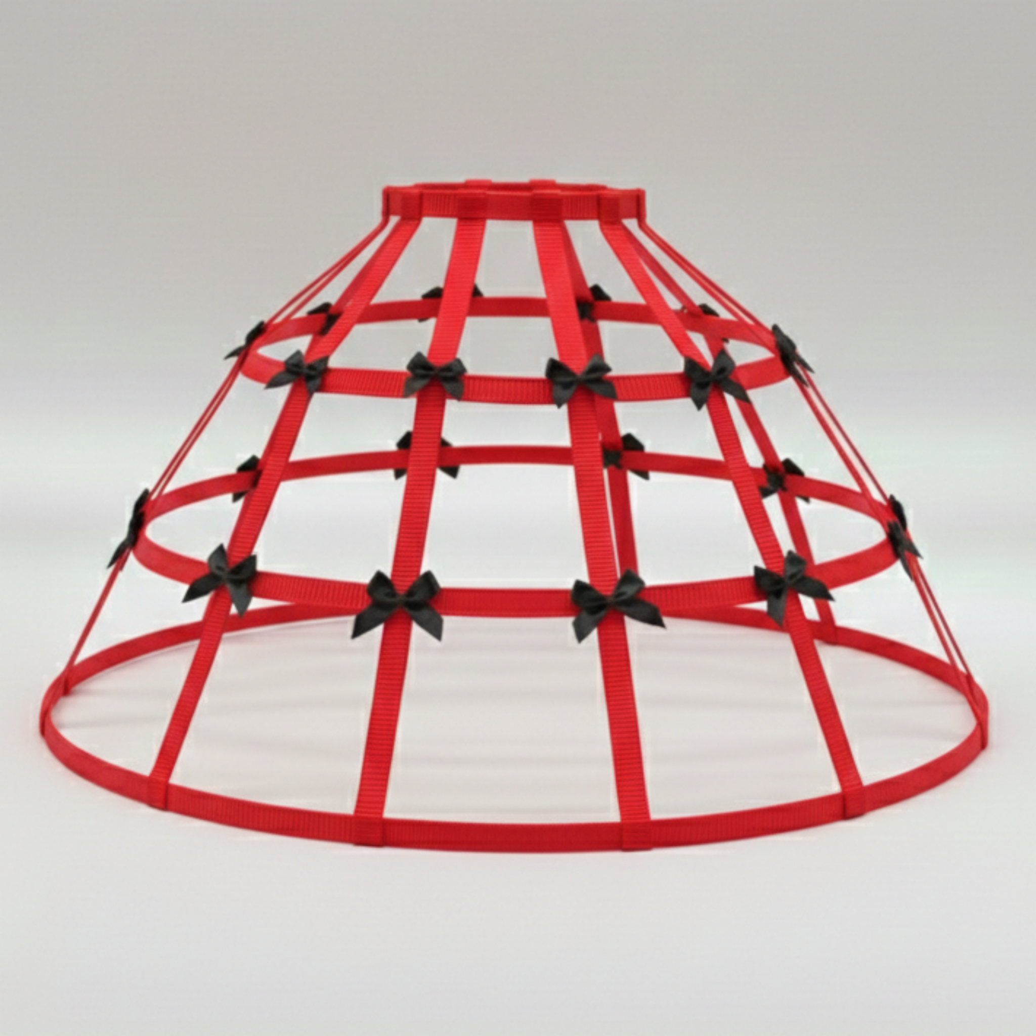 Cherry Red Custom-Adult Prissy Sissy Hoop Skirt Victorian Bustle Cage Crinoline by Bens