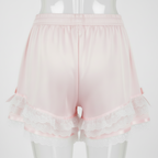 Custom Made to Fit Satin & Lace Adult Sissy Sleep Shorts Bloomers Style 1 by Ben's