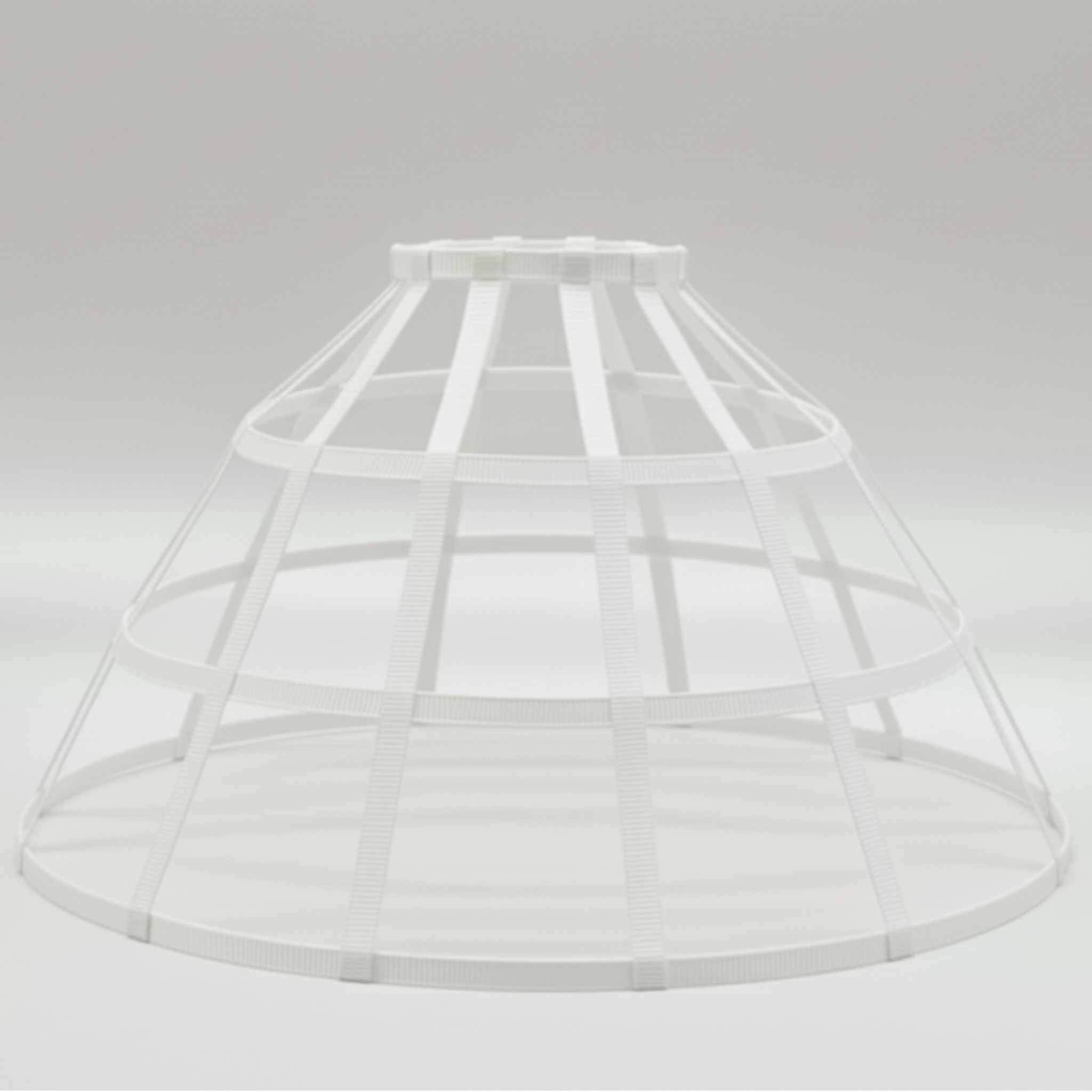 Basic Adult Sissy Hoop Skirt Bustle Cage Crinoline -Black or White- by Bens