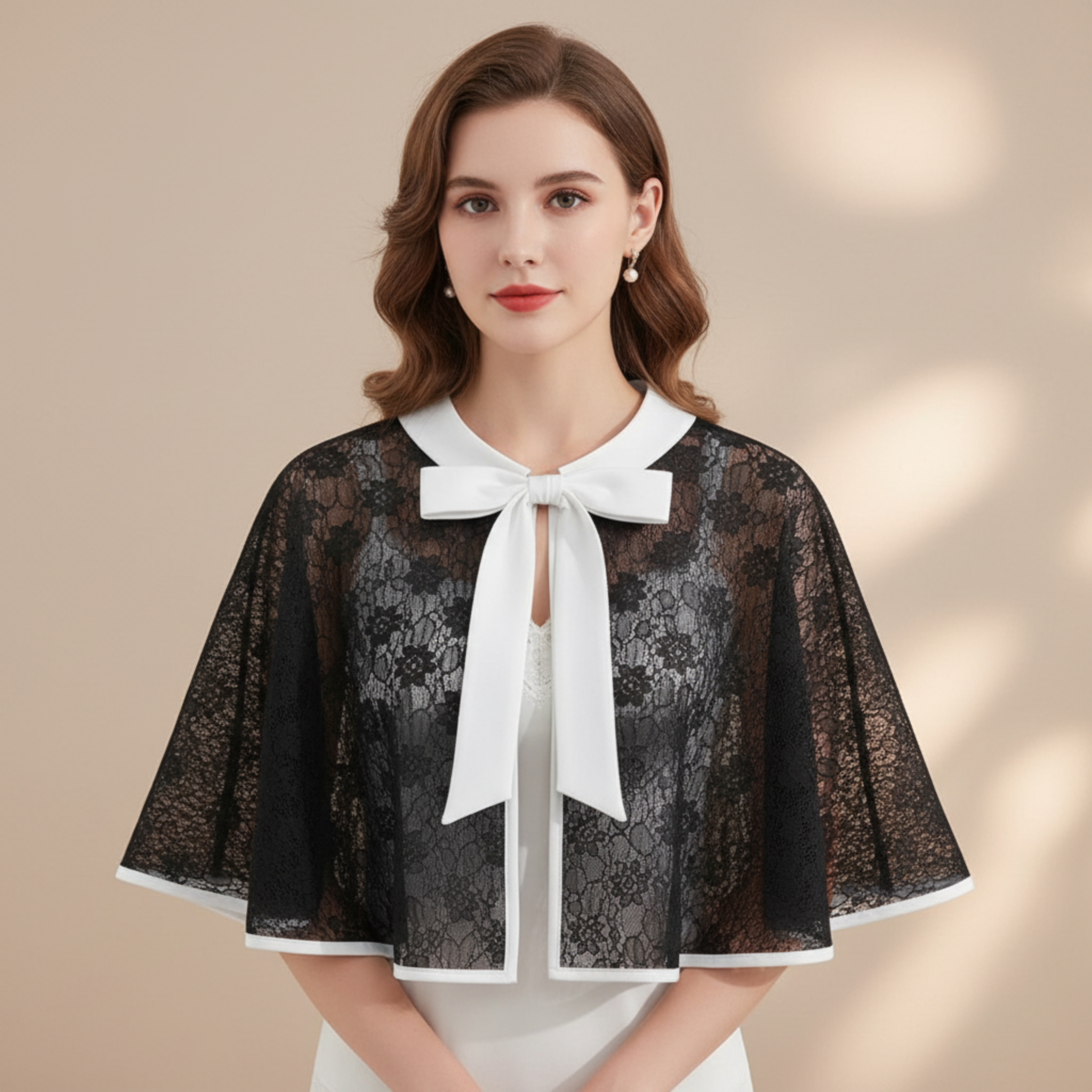 Enchanted Black Lace Cape - Gothic Adult Sissy Luxury Statement Piece by Ben's