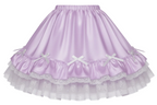 Lavender satin sissy skirt custom made by Ben’s Secret Closet