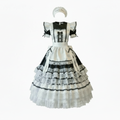 Elizabeth Custom Fit Satin Adult Sissy French Maid Gown with Headpiece by Ben’s