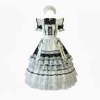 Elizabeth Custom Fit Satin Adult Sissy French Maid Gown with Headpiece by Ben’s