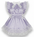 Millie Custom Fit Lavender Satin Adult Sissy Pinafore Apron Frock by Ben’s