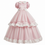 Saralee Custom Fit Pink Satin Adult Little Girl Sissy Formal Ballgown by Ben's