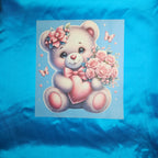 Sarah Custom Fit Blue Satin Lace Ruffles Teddy Bear Adult Sissy Lolita Dress by Ben’s