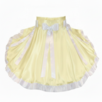 Susie Custom Fit Yellow Bridal Satin Adult Sissy Square Dance Skirt by Ben’s